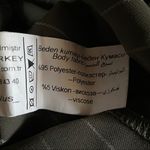 Bebe pinstriped paper bag waist cropped pants Photo 4