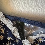 Laura Ashley Y2K Vintage Large Blue Daisy Lace Cami Babydoll Top Pajama Set Photo 4