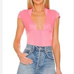 HAH x Revolve Had Me At Hello Bodysuit Medium Open Back in Rose Quartz Pink Photo 0