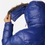 Columbia NWT Peak to Park II Hooded Faux-Fur-Trim Jacket, Blue Plus Size 1X $240 Photo 5