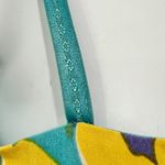 David Meister  Yellow Blue Purple Sunflowers Floral Sheath Sleeveless Dress sz 4 Photo 7