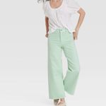 Universal Threads Universal Thread Wide Leg Crop Pants Mint Green Size 8 Photo 8