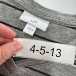 J.Jill Top Womens Small Grey Striped Textured Patch Pocket Knit Tunic Cotton Photo 5