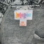 LuLaRoe  Womens Amelia Dress Size XS Black Gray Stretch Knit Office Casual Photo 3