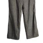 Ann Taylor LOFT Black White Herringbone Twill Wool Blend Wide Leg Trouser Pant 8 Photo 2