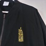 Disney  Exclusive Hocus Pocus Bomber Jacket XL Black Flame Candle  Rare Photo 7