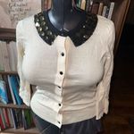 Kate Spade  Kati silk cashmere jeweled S Peter Pan cardigan Photo 1