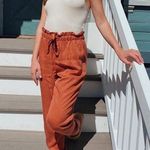 Banana Republic Rust Drawstring Pants Photo 0