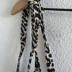 TopShop Love Jumpsuit Cropped with Shoulder Neutral Print US 12 Black Photo 7