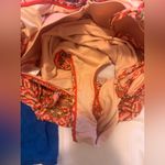 Garnet Hill  Women's One Piece Swimsuit Sunset Ikat Ruched Overlay Suit Size 8 Photo 9