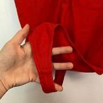 BP NEW NORDSTROM Plus Size Henley Tank Bodysuit Red Ribbed Sleeveless Cotton 1X Photo 7