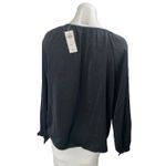 Abercrombie & Fitch NEW Womens Black Button Front Long Sleeve Shirt Blouse Top M Photo 1