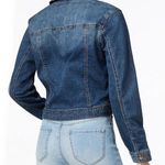 Celebrity Pink Ripped Dark Wash Denim Jacket Size XL Photo 1