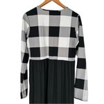 Simple Addiction Boutique White Blockin Around Maxi Dress Buffalo Plaid XXL Black Photo 5