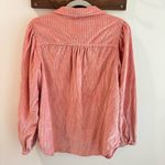 American Eagle Rose Pink Corduroy Balloon Sleeve Button Up Shacket Medium Photo 3