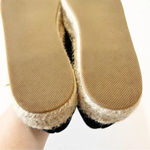 Jack Rogers Jack‎ Rogers Black Suede Boho Espadrille Loafers Women’s Size 9 Jute Embroidered Photo 9