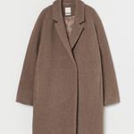 H&M Premium Selection Brown Wool Blend Relax Fit Coat Photo 0