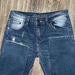 Bamboo  Jeans Women's Dark Blue Jeans Distresses Size 9/10 Photo 2