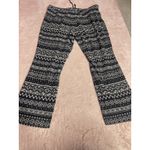 Old Navy  Women's Wide Leg PJ Size XXL Black White Tribal Aztec I0205 Photo 3