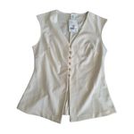 H&M Cream Buttoned Dress Tank Top Size Medium NEW NWT Photo 3