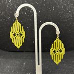 Handmade The Triad Line Earrings with Crystal Accents Photo 3
