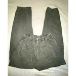 ZARA Womens Green Paperbag Denim Photo 5