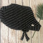 We The Free Striped Off-Shoulder Crop Top Side Tie Size XS Photo 6
