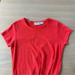 Vintage Ribbed T Shirt Crochet Detail Basic Editions Sz M Red 100% Cotton Indie Size M Photo 9