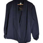 NWT Open Front Cardigan Womens 2X Lagenlook Made In USA Flowy Travel by Noir Blue Photo 0