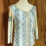 Retro Y2K feminine lace top Blue Size M Photo 9