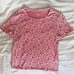 American Eagle Outfitters Floral Cropped Tee Photo 0