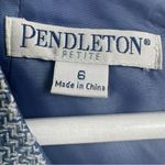 Pendleton  Retro Blue Silk Blend Dress Size 6 Photo 9