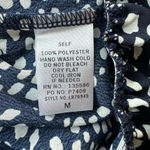 Main Strip navy blue pebble romper with pockets size medium Photo 9