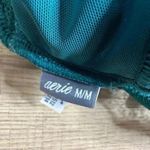 Aerie  bralette turquoise velvet and lace sz M Photo 2