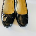 Bruno Magli Danbel Womens Black Patent Leather Crocodile Print Block Heel Pumps Photo 5