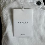 KanCan White Women's Denim Overall Shorts with No Back and Adjustable Straps Size undefined Photo 7