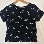 Love Peace & Lazy Days Glow In The Dark Bat Shirt Womens M Black Witchy Goth Size M Photo 0