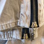 Juicy Couture  tan‎ khaki zip up cropped jeans Photo 2