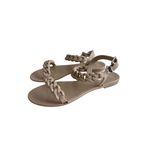 Givenchy Beige Nea Jelly Chain Sandals Flats Size 37 / US 7 Photo 1