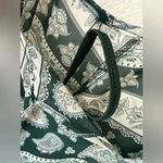 Wrangler  retro Hunter Paisley knee length hunter green sheer flowy dress women’s Photo 10