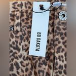 BB Dakota NEW  Skirt Here Kitty Leopard Print Faux Suede Mini Photo 5