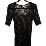 BKE  Black Lace Mini Scoop Neck Dress Photo 0
