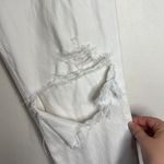AGOLDE  Fen High Rise Relaxed Organic Cotton White Distressed Crop Jeans Size 28 Photo 9