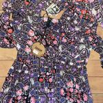 Jaase Magenta Mornings Women’s Size Small Floral Jumpsuit •Leg Slits Relaxed Fit Photo 5