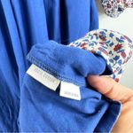 MATTA 100% cotton beautiful blue quilted midi dress NWT Size XS Photo 11