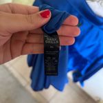 Daily Drills  Silky Cobalt Button Down Photo 4