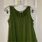 Heart & Hips  Green Cold Shoulder Bell Sleeve Ruffle Hem Blouse M Photo 5