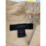 J.Crew  Tan Utility Button Front Shirt Long Sleeve 100% Cotton Size 4 Photo 8