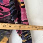 Sno Skins Shirt Womens Small Multicolor Textured Cutout Long Sleeve Top USA Made Photo 6