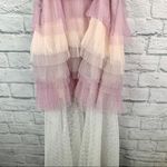 Elliatt Revolve Multicolor Marigold Ombré Tulle Dress L Photo 9